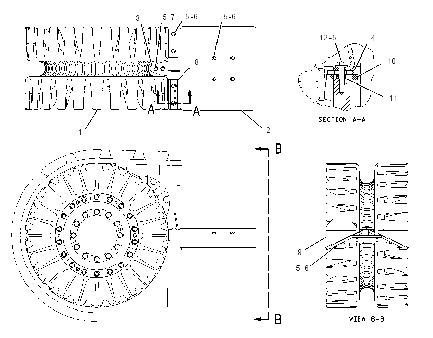 WHEEL GP-DRIVE 1340783 CAT