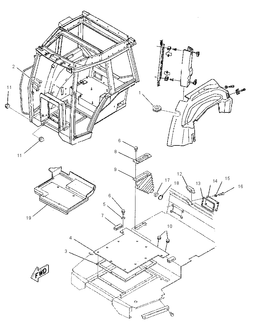 FLOOR MAT-CAB 1145884 CAT
