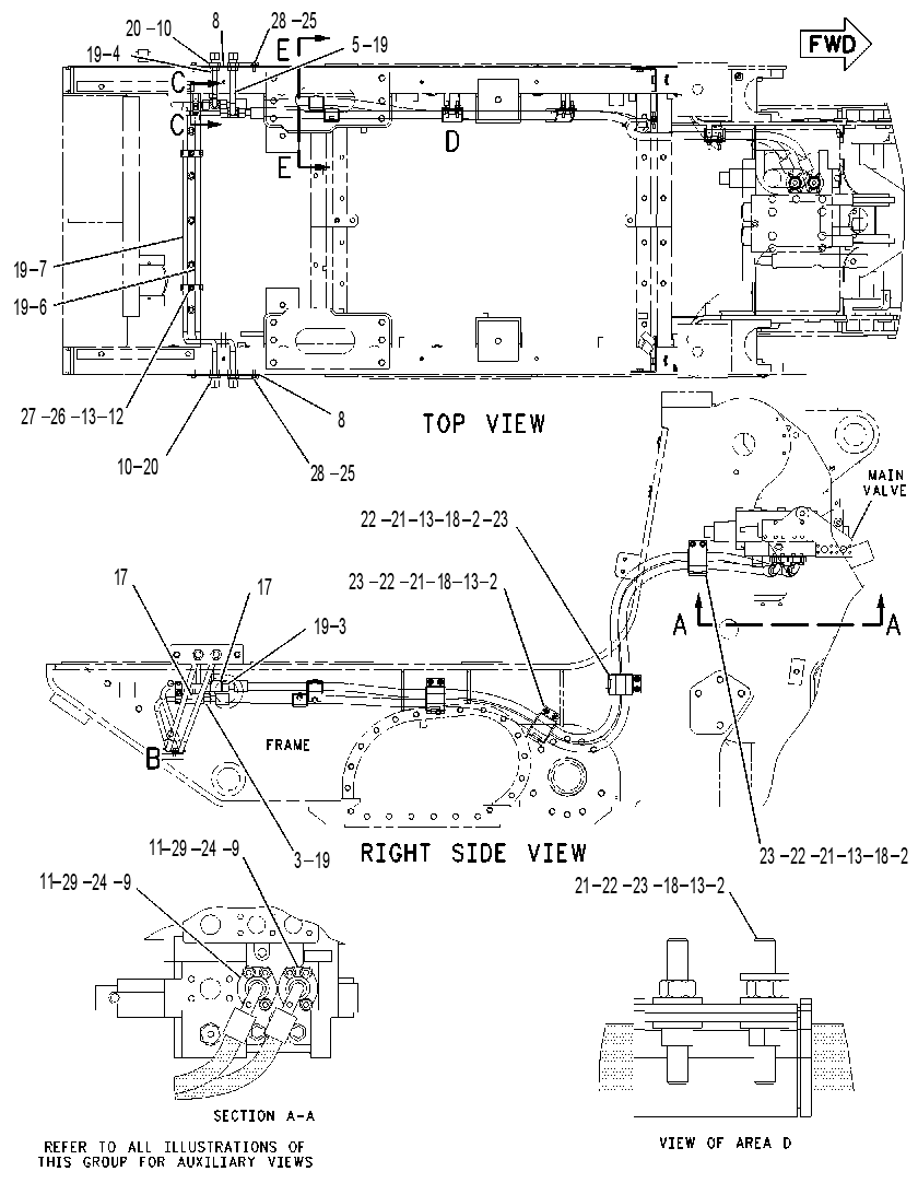 LINES GP-REAR ATTACHMENT 1490386 CAT