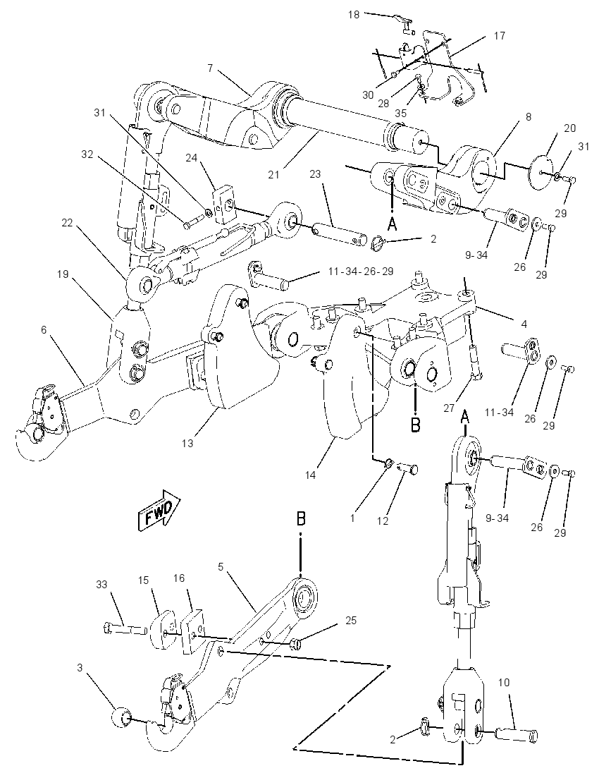 HITCH GP-LINKAGE 1569461 CAT