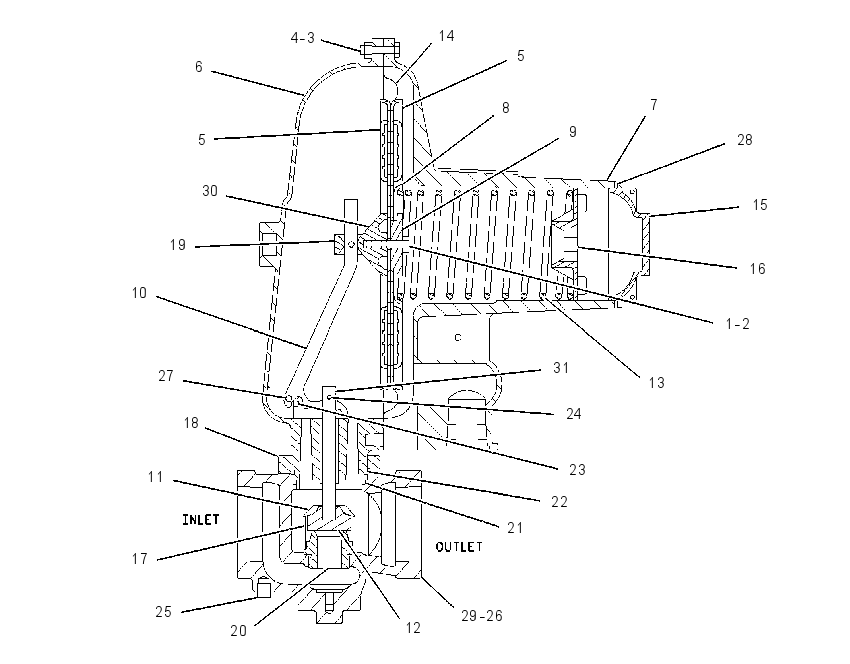REGULATOR AS-GAS PRESSURE 7E3407 CAT