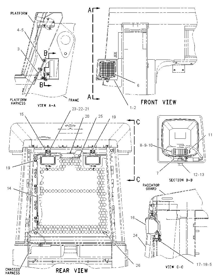 Освещение прожекторное 1462535 CAT