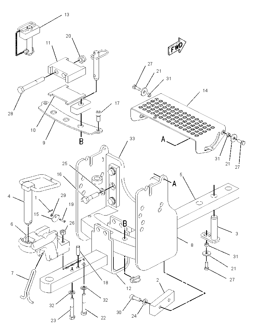DRAWBAR AR 1724881 CAT