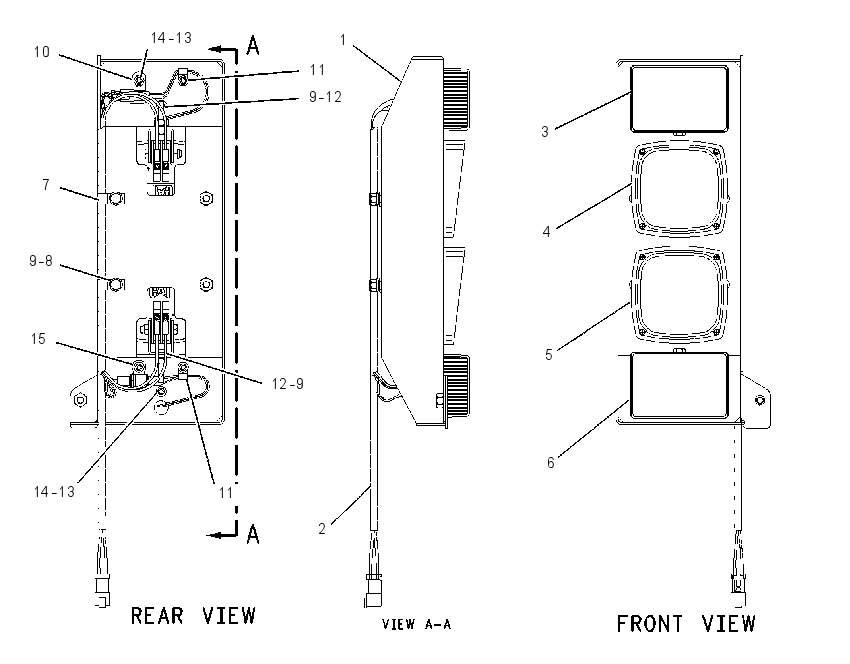 Фара и сигнальный фонарь 1408903 CAT