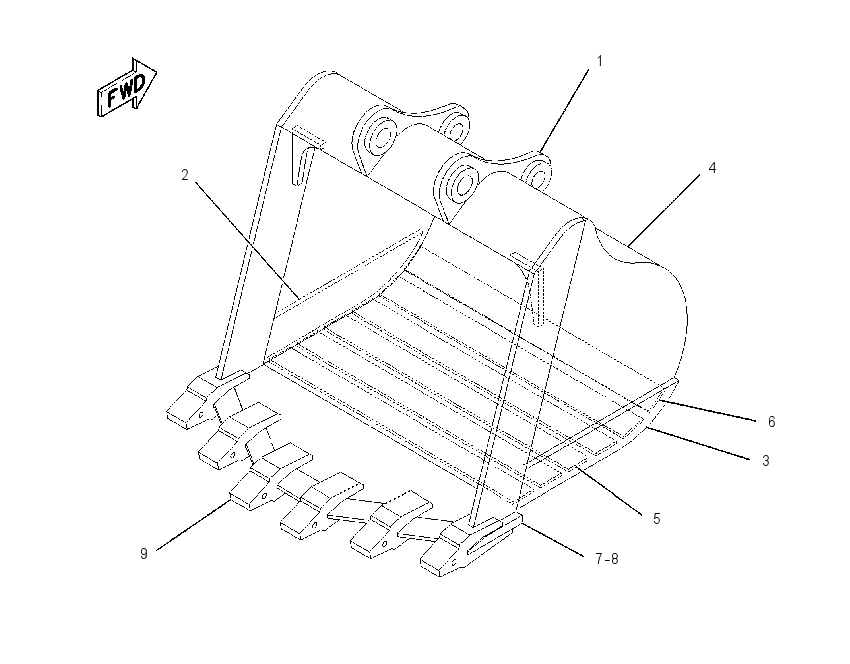 BUCKET AS-MASS EXCAVATOR 1650847 CAT