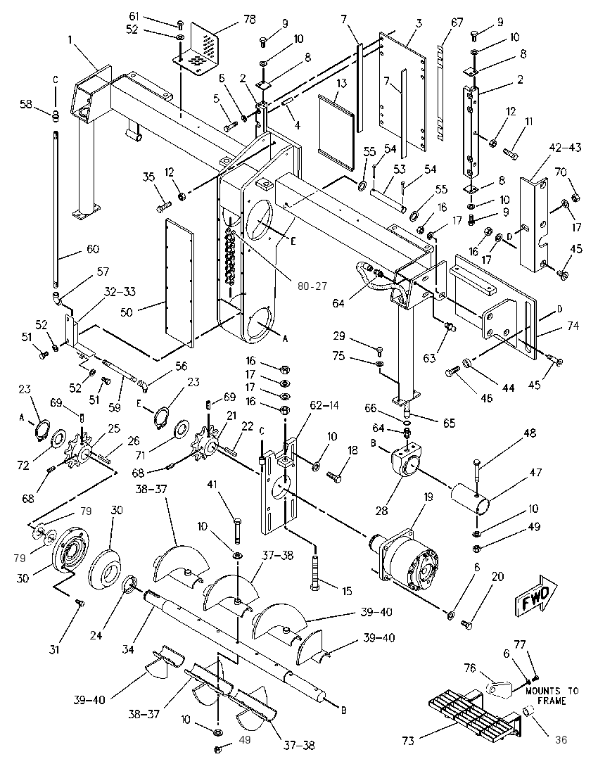 CONVEYOR GP-AUGER 1445418 CAT