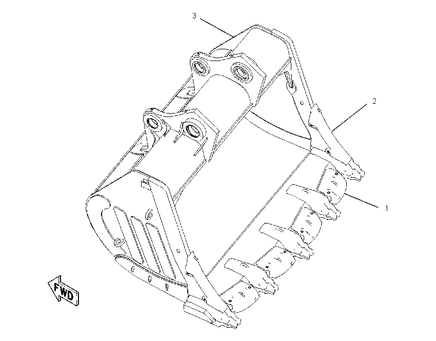 BUCKET AR-MASS EXCAVATOR 1574160 CAT