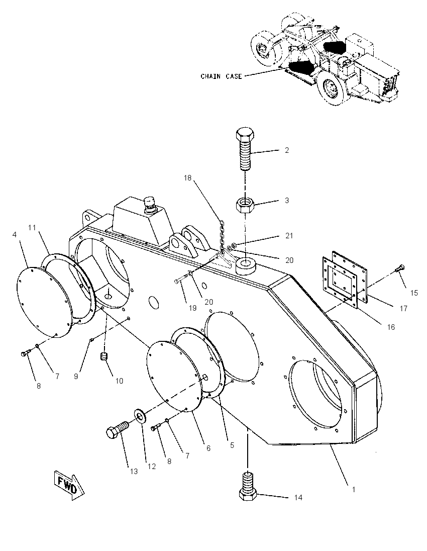CASE & COVERS GP-DIFFERENTIAL 1059046 CAT