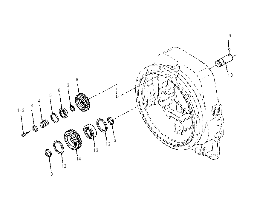 Привод насоса 8I4029 CAT