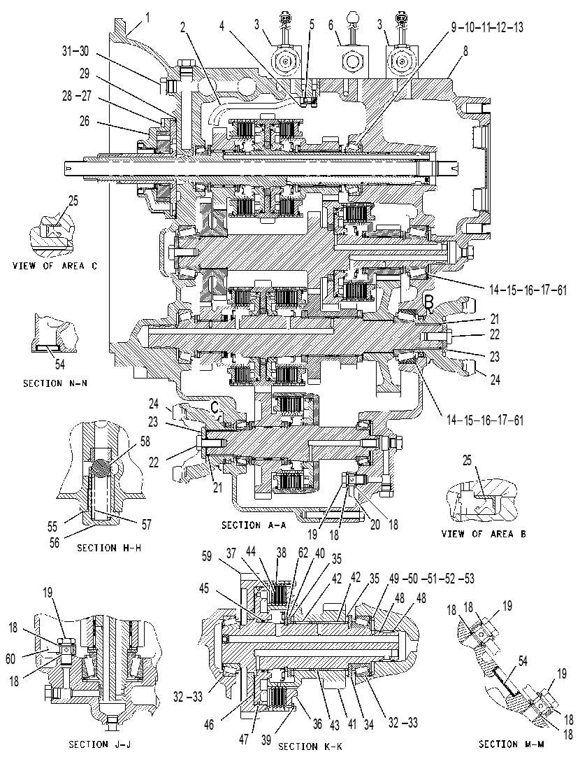 TRANSMISSION GP-POWER SHIFT 1470204 CAT