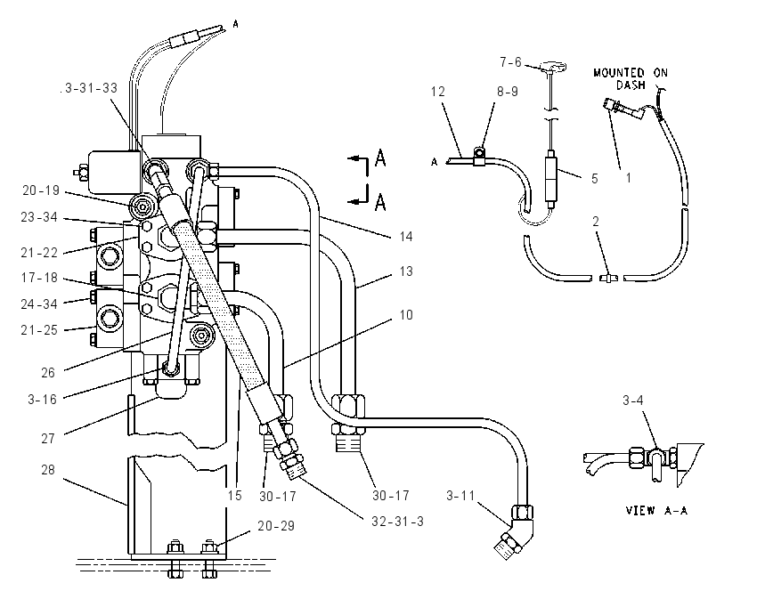 MOUNTING GP-DIVERTER VALVE 1153570 CAT