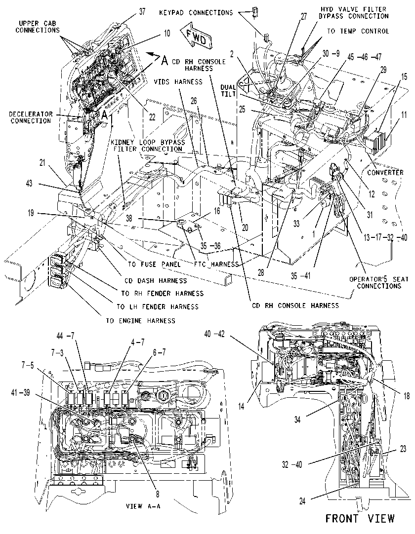 Проводка площадки 1314396 CAT