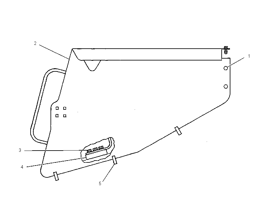 FENDER & MOUNTING GP 1U3778 CAT