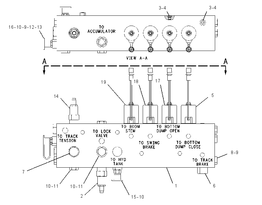 MANIFOLD GP-PILOT 6E6019 CAT