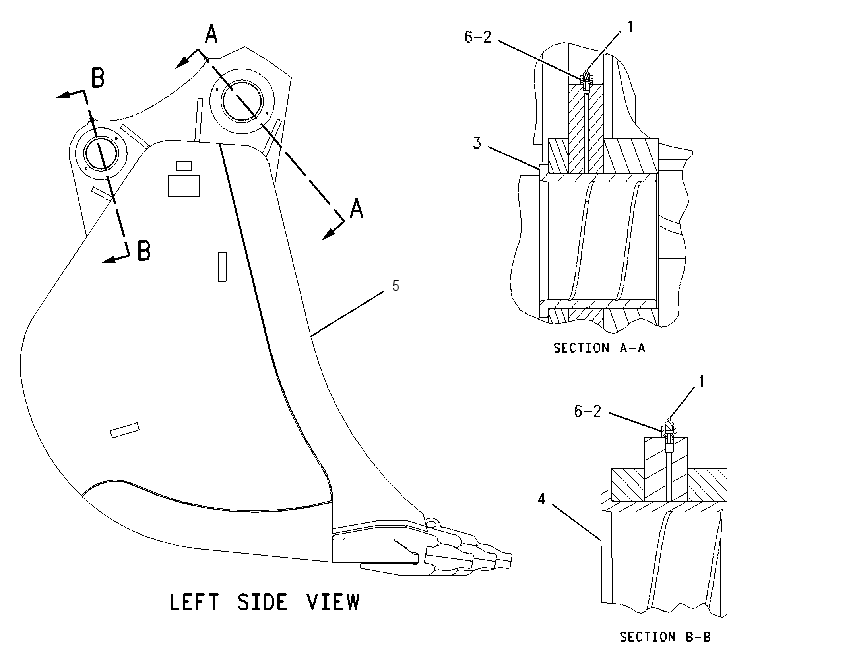 BUCKET & BEARING AS 1574198 CAT