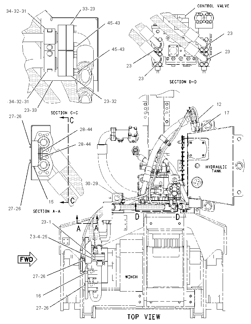 LINES GP-WINCH 1410078 CAT