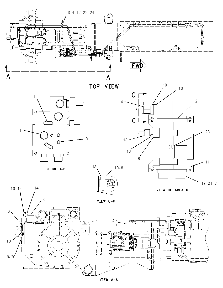 LINES GP-TRANSMISSION 1585094 CAT