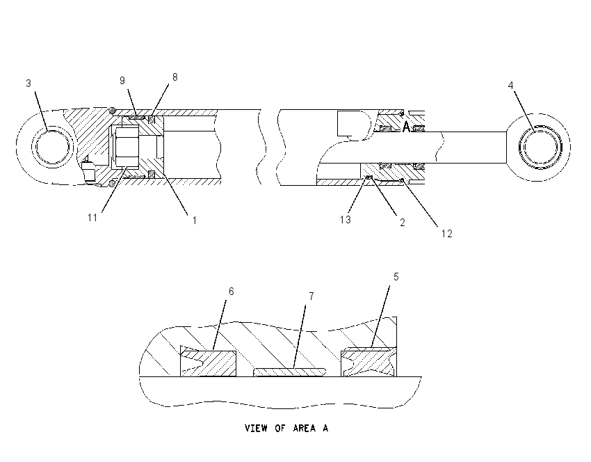 CYLINDER GP-SWING BOOM 1668122 CAT