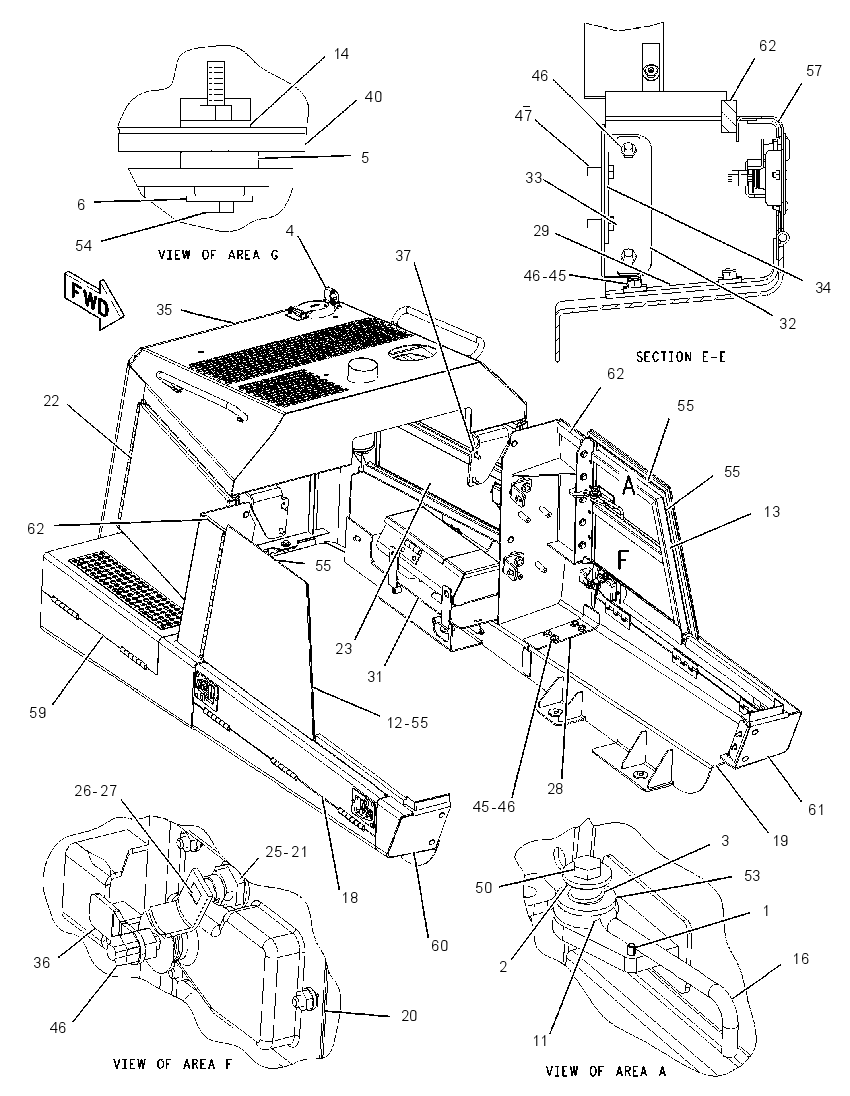 ENCLOSURE GP-ENGINE & XMSN 1448831 CAT