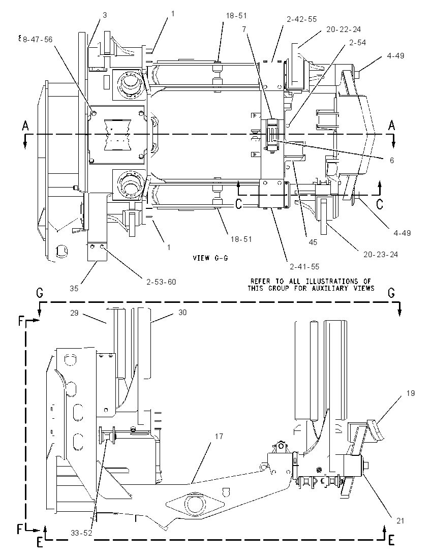 FRAME GP-HARVESTER HEAD 1571395 CAT