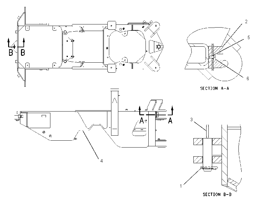 Рама задняя 1322600 CAT