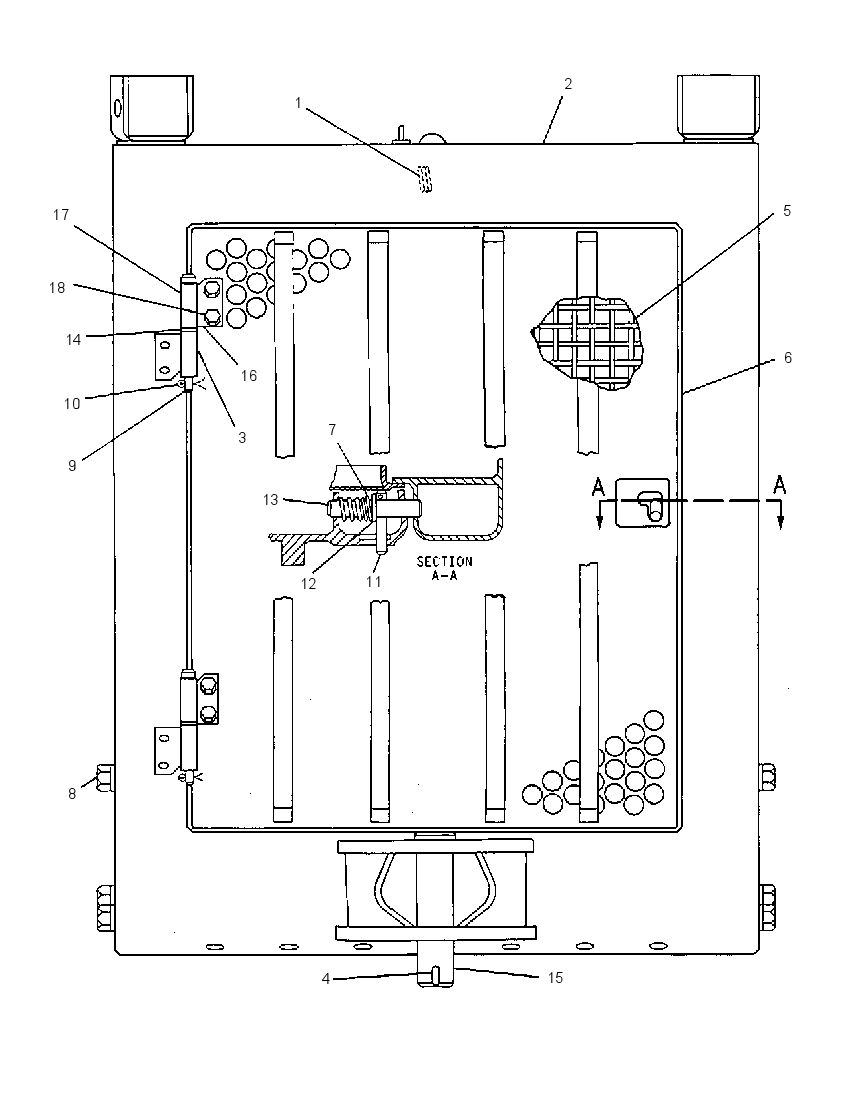 Защита радиатора 7V0837 CAT