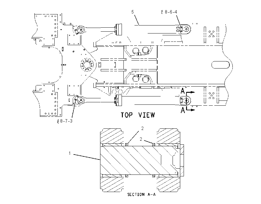 Цилиндр рулевой с креплением 1C9121 CAT