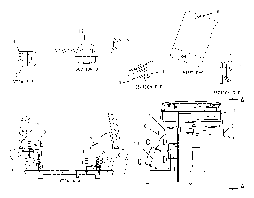 CONSOLE GP-SIDE 1043919 CAT