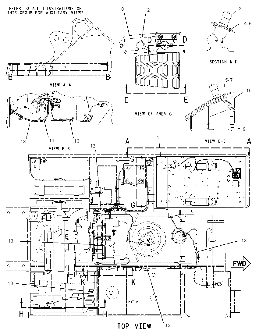 WIRING GP-LOG LOADER 1631642 CAT