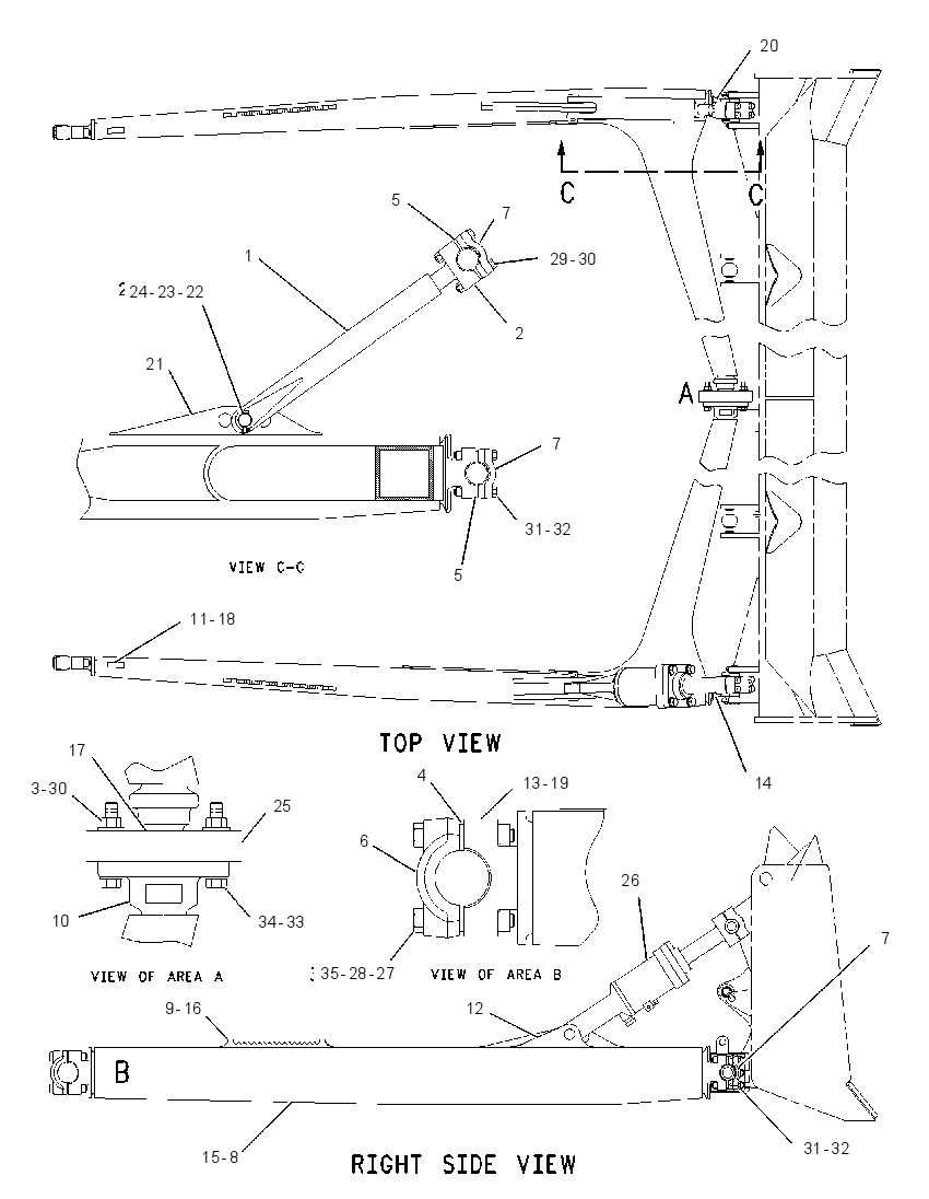 Толкающий брус 4Z9227 CAT