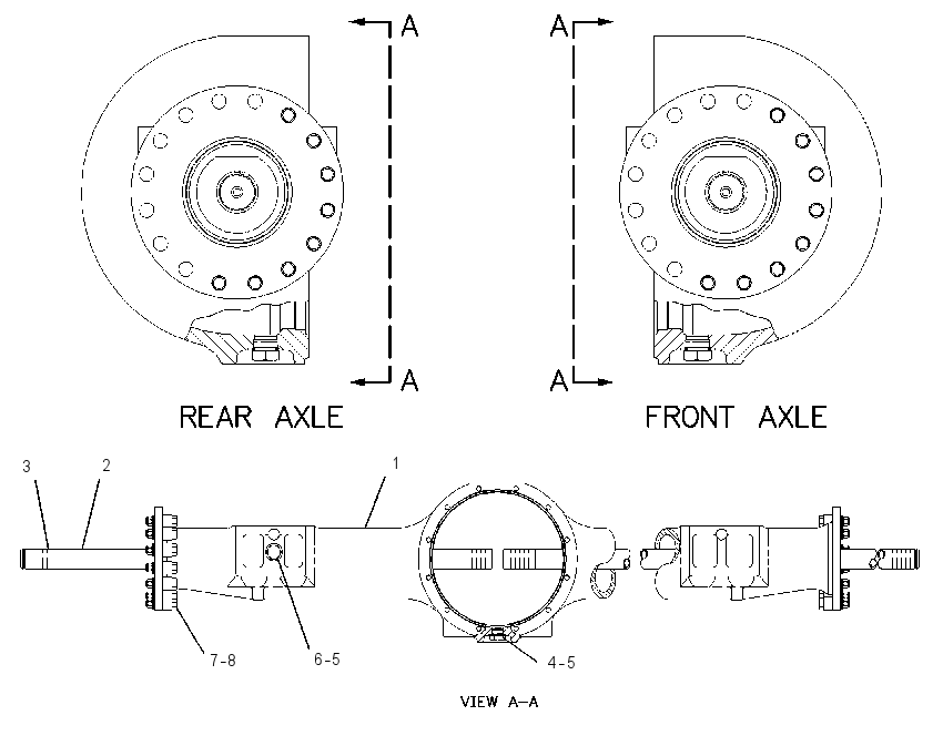 AXLE GP-FIXED 4E7156 CAT