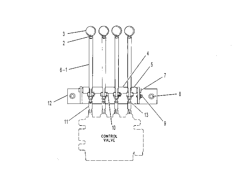 Управление гидравликой ручное 7V0863 CAT