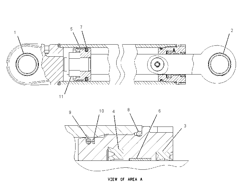 CYLINDER GP-SWING BOOM 1724223 CAT