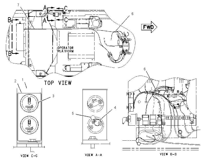 WIRING GP-TRAVEL HOUR METER 1733654 CAT