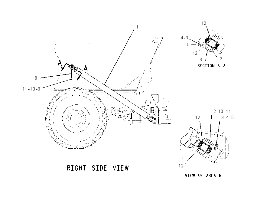 CYLINDER & MTG GP-HOIST 1350132 CAT