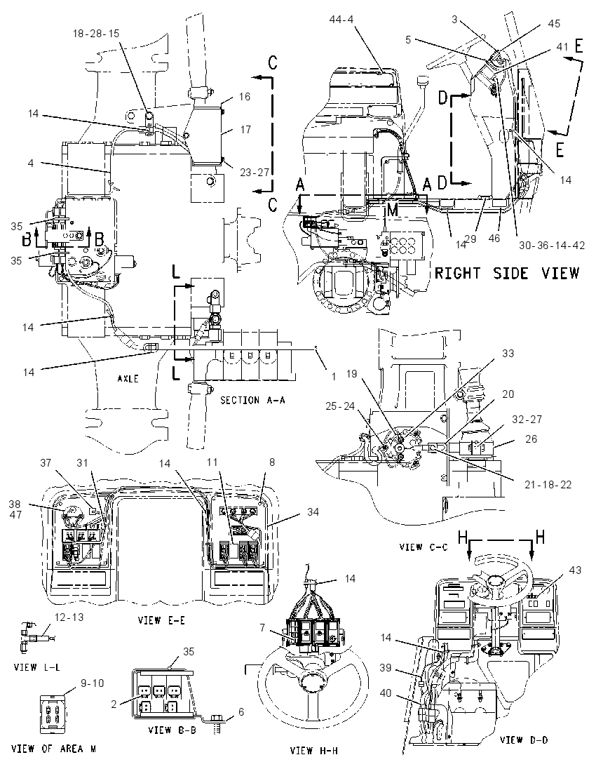 WIRING GP-STEERING 1197022 CAT