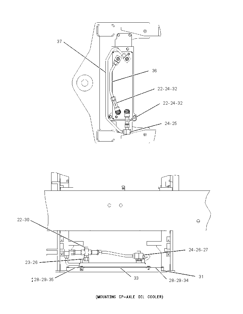 COOLER GP-AXLE OIL 2Q8372 CAT