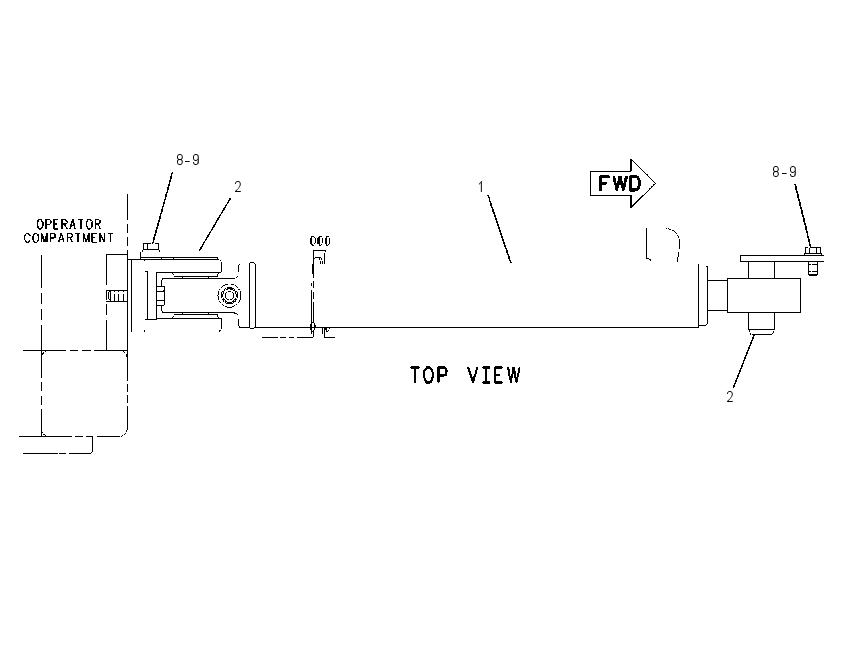 CYLINDER & MTG GP-BAIL 8X7303 CAT