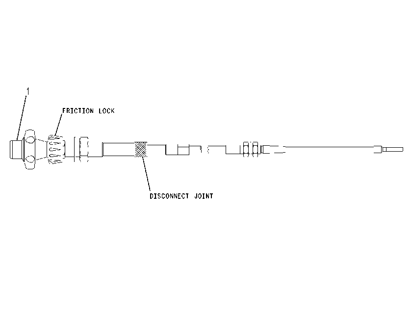 CABLE GP-GOVERNOR CONTROL 1742297 CAT