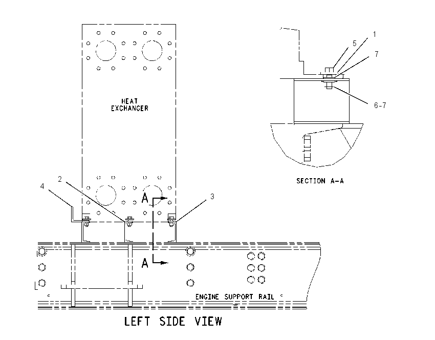 MOUNTING GP-HEAT EXCHANGER 1655454 CAT