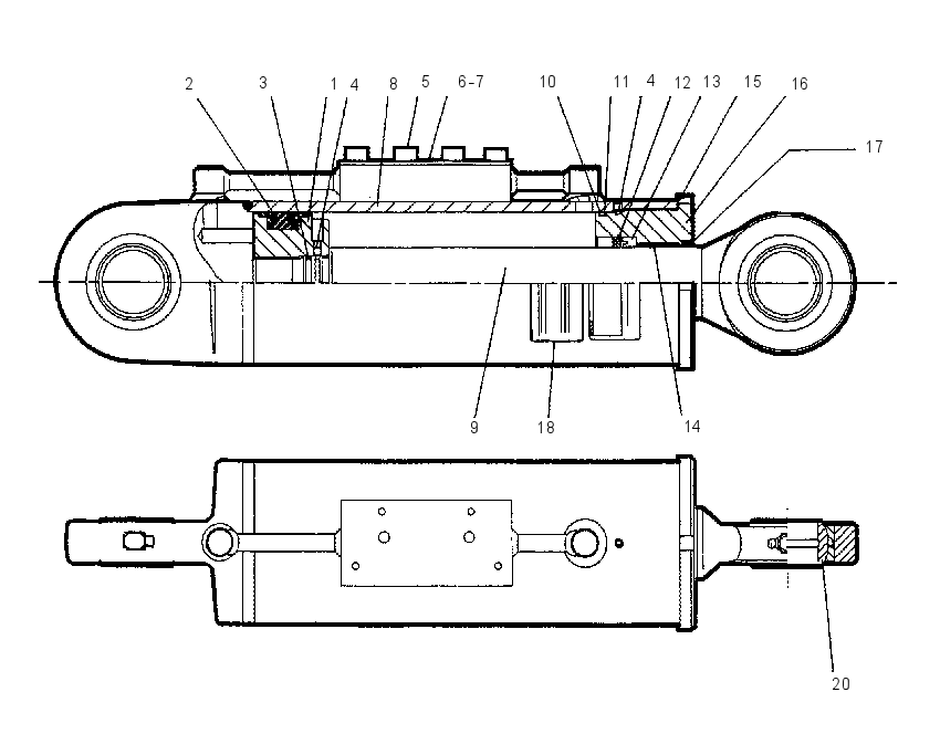 CYLINDER GP-FRAME LEVELING 8I6091 CAT