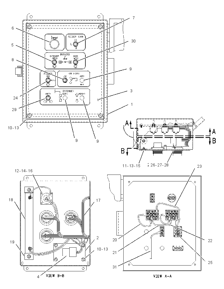 BOX GP-SCREED CONTROL 1299810 CAT