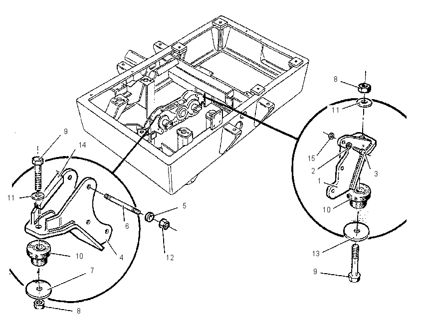 MOUNTING GP-TRANSFER GEAR 1252461 CAT