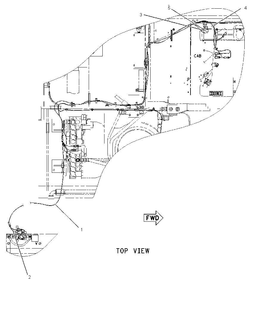 WIRING GP-AUXILIARY CONTROL 1740299 CAT