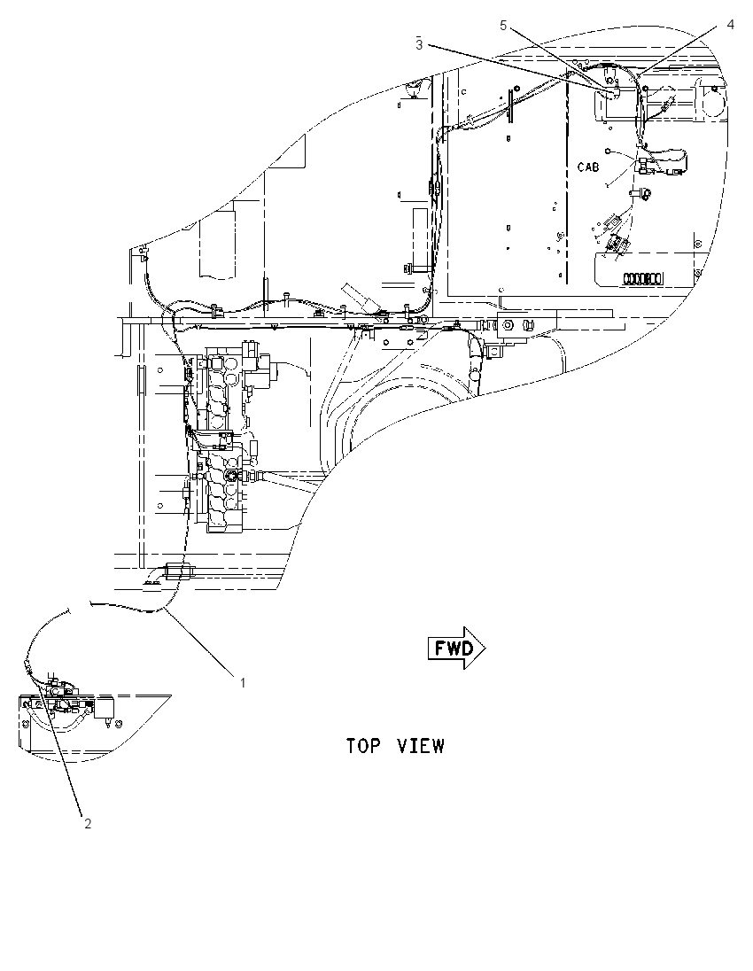 WIRING GP-AUXILIARY CONTROL 1740315 CAT