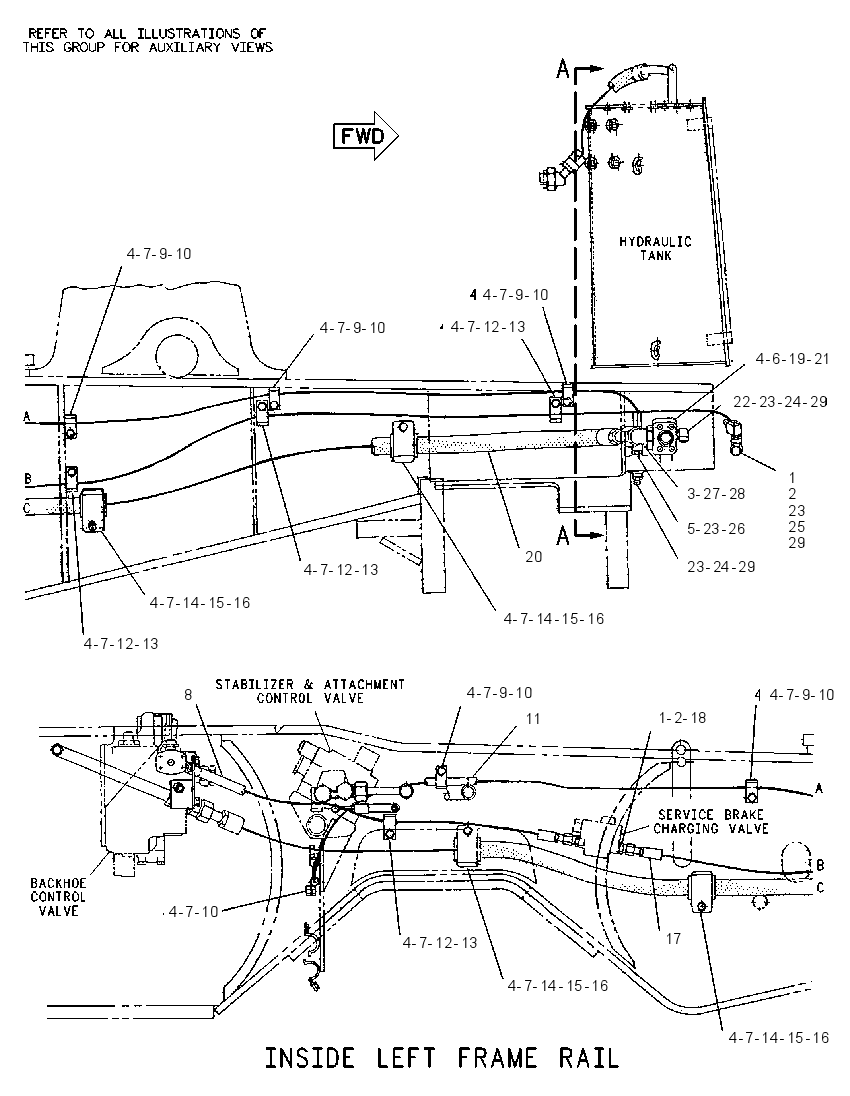 Трубопроводы насоса 9R1360 CAT