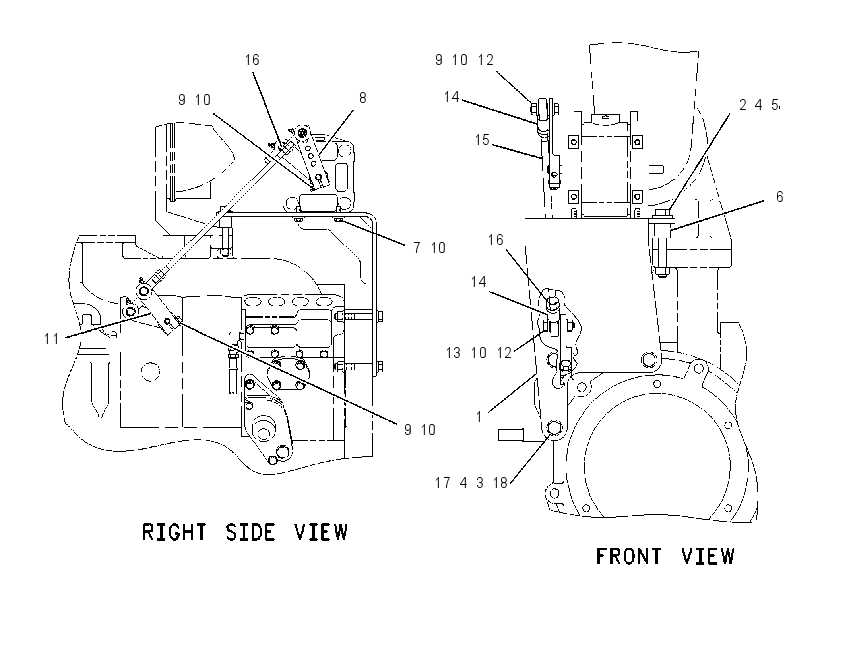 MOUNTING GP-GOVERNOR CONTROL 1362102 CAT