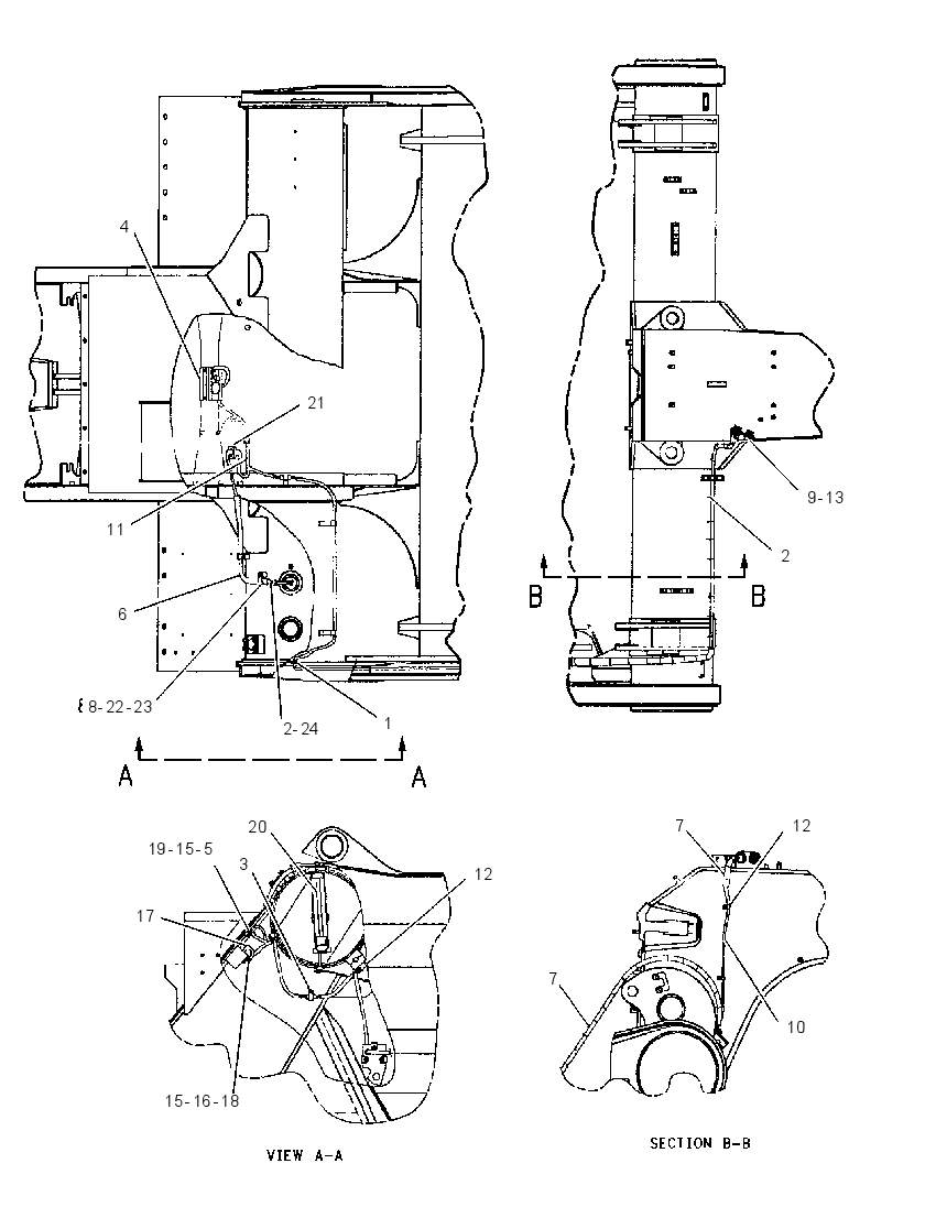 WIRING GP-SCRAPER 8I1619 CAT