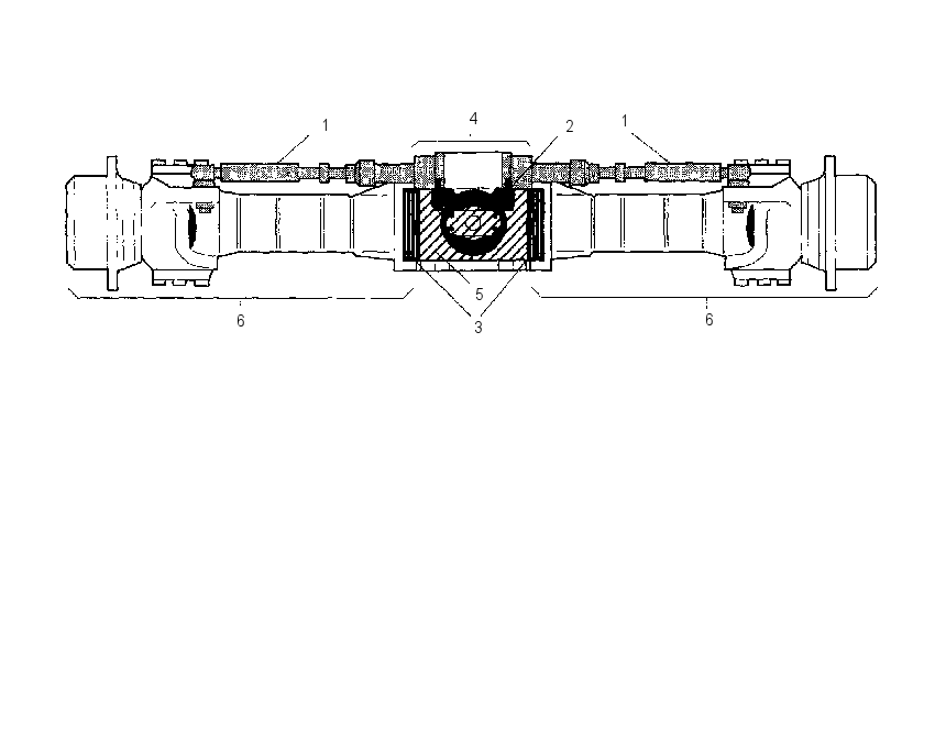 Мост задний 8I6430 CAT