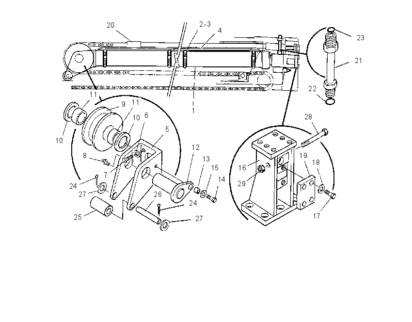 CYLINDER & MTG GP-TELESCOPING 8I6482 CAT